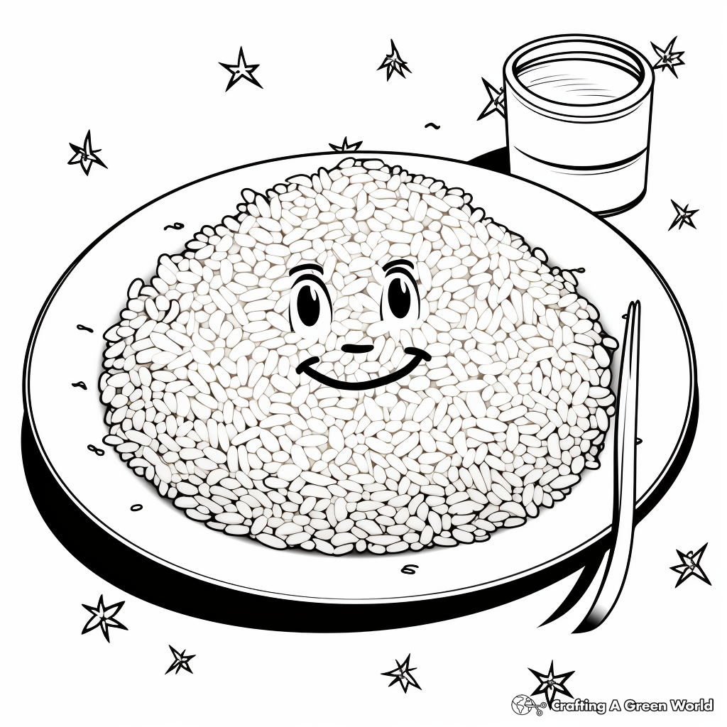 Rice coloring pages