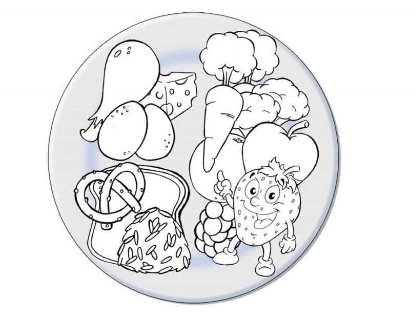 Free printable nutrition coloring pages for kids