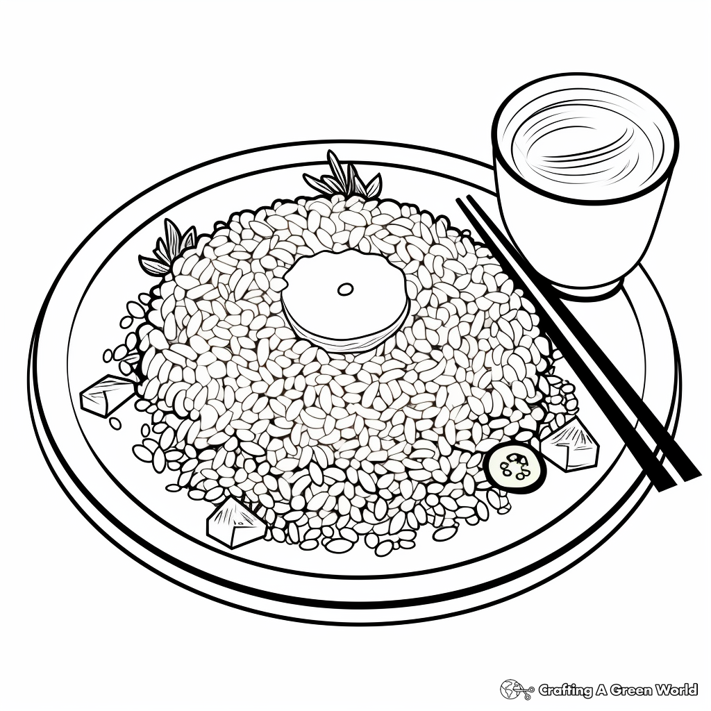 Rice coloring pages