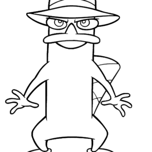 Perry the platypus coloring pages printable for free download