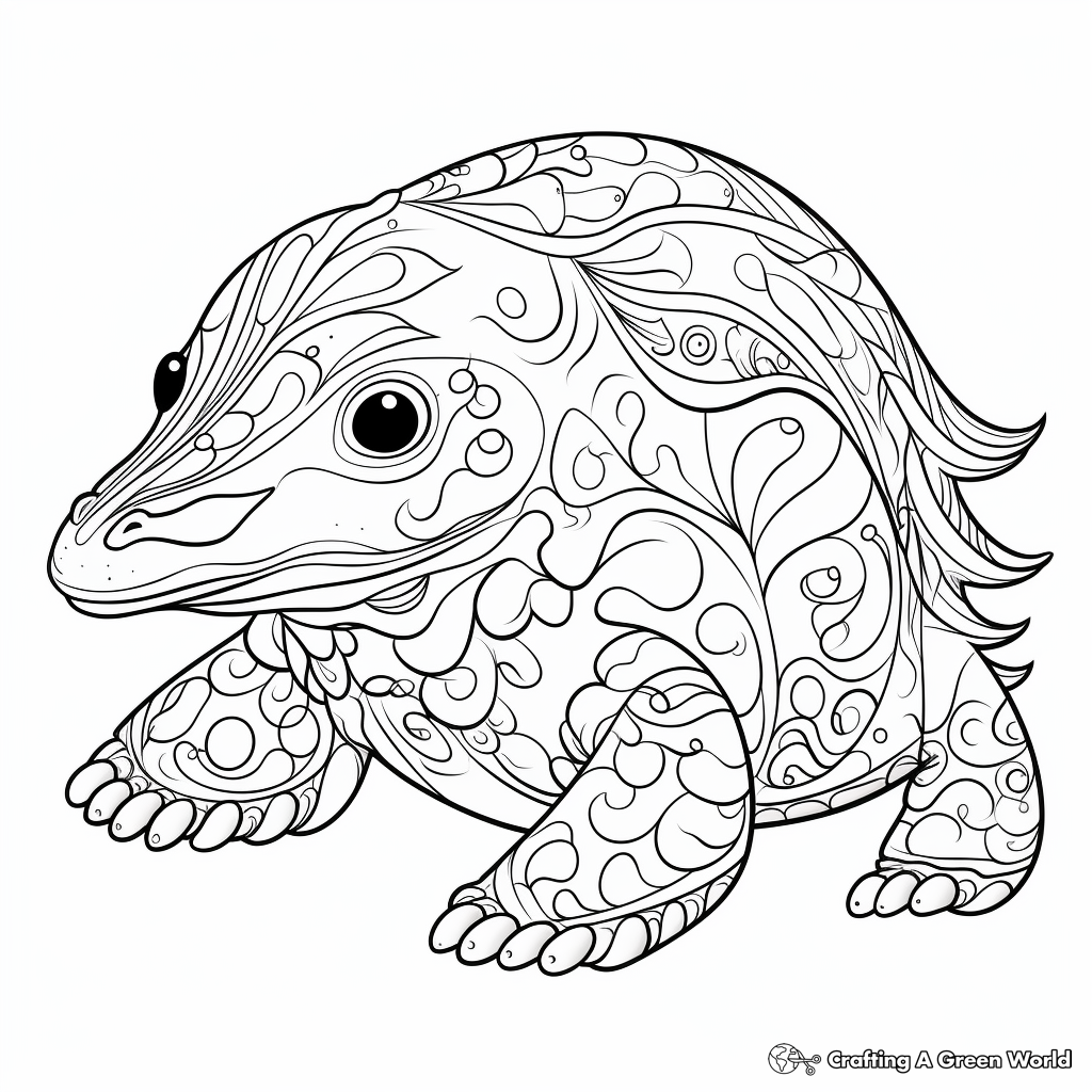 Platypus coloring pages