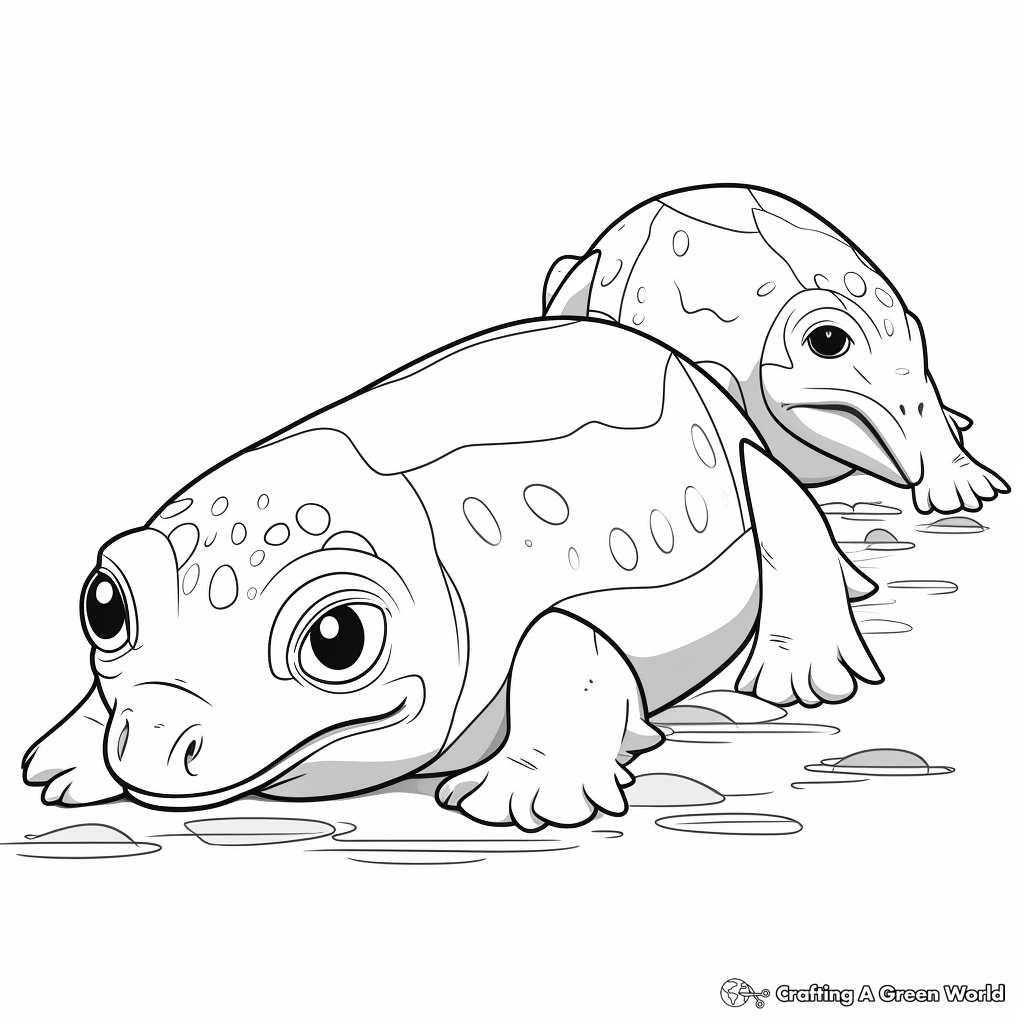 Platypus coloring pages