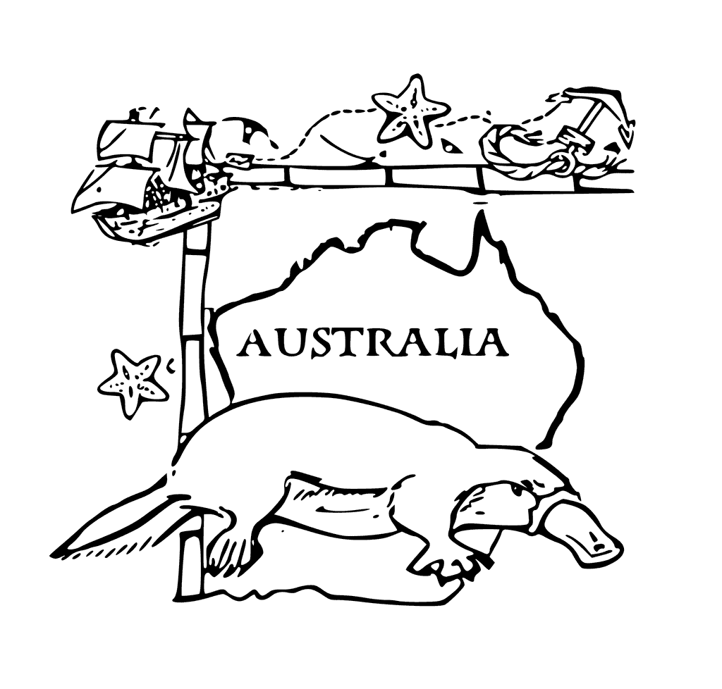 Platypus coloring pages