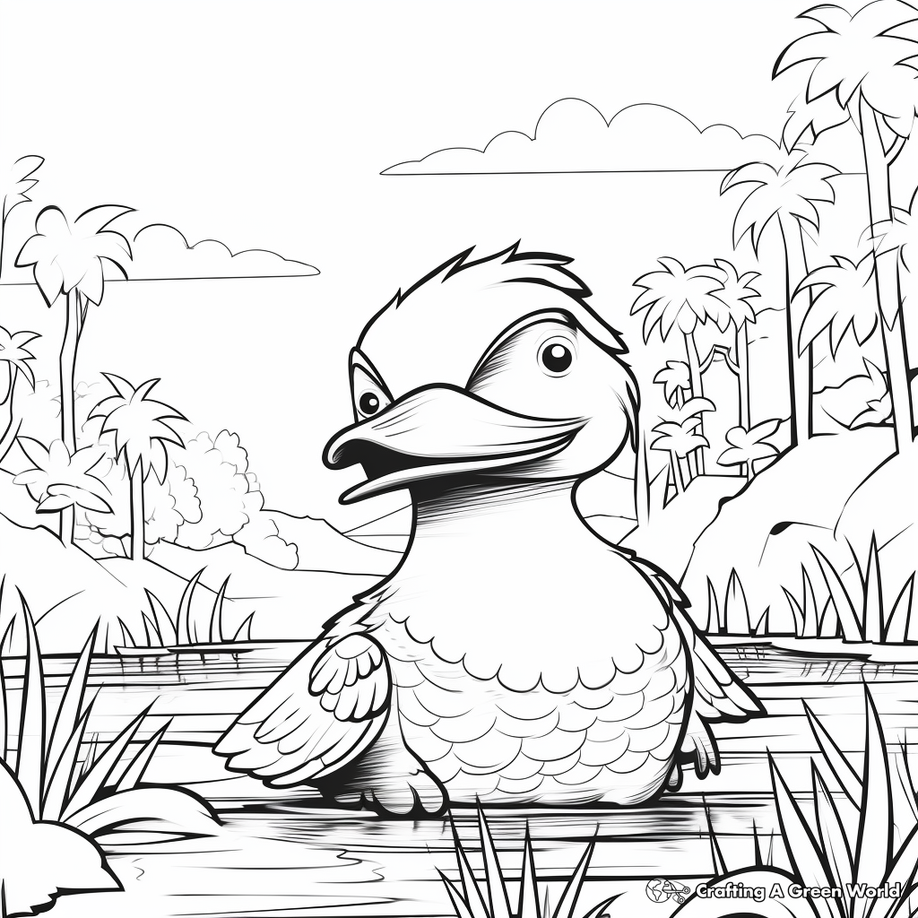 Platypus coloring pages