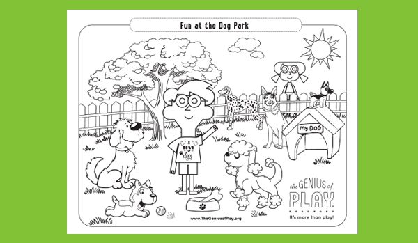 Coloring activity sheets the genius of play