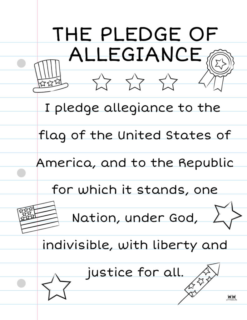 Pledge of allegiance words
