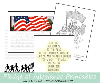 Free pledge of allegiance printables