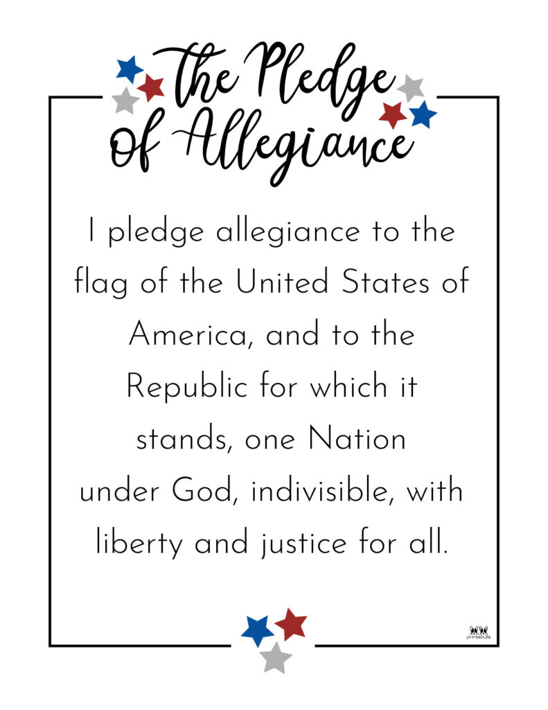 Pledge of allegiance words