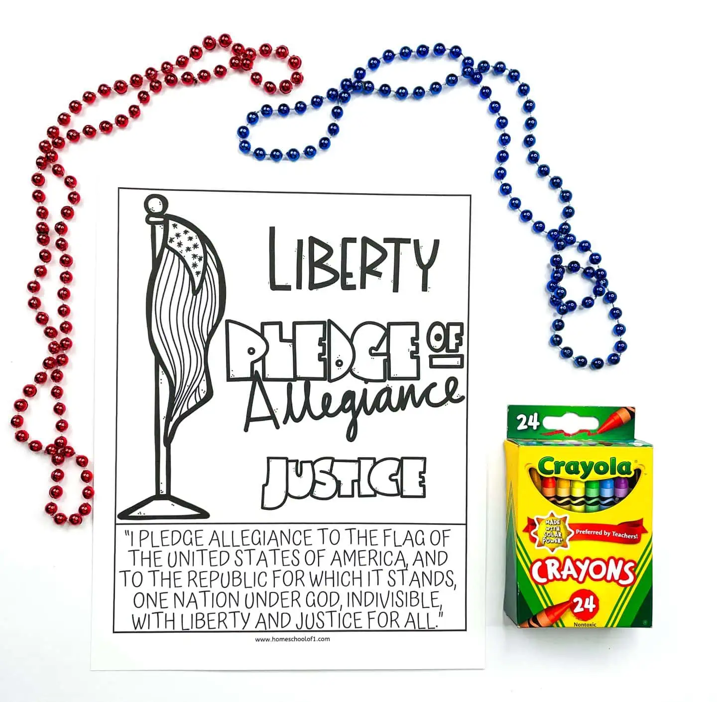 Free pledge of allegiance worksheets