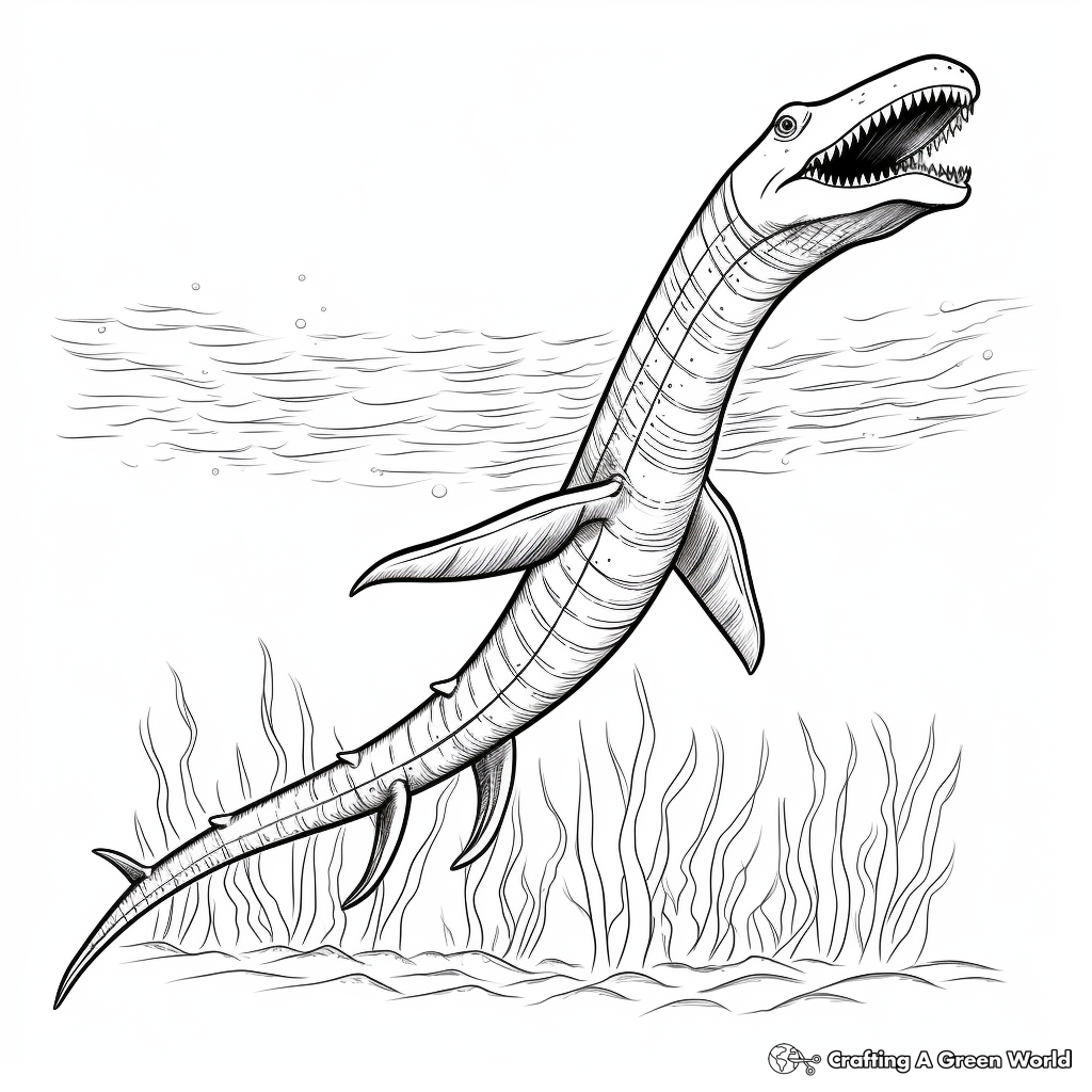 Plesiosaurus coloring pages