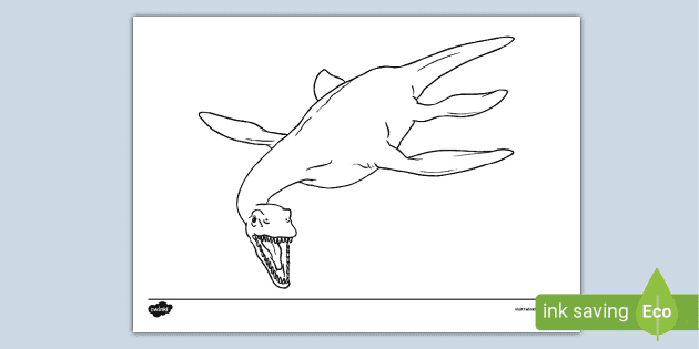 Plesiosaurus louring page teacher made