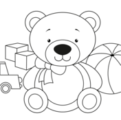 Teddy bear coloring pages free coloring pages