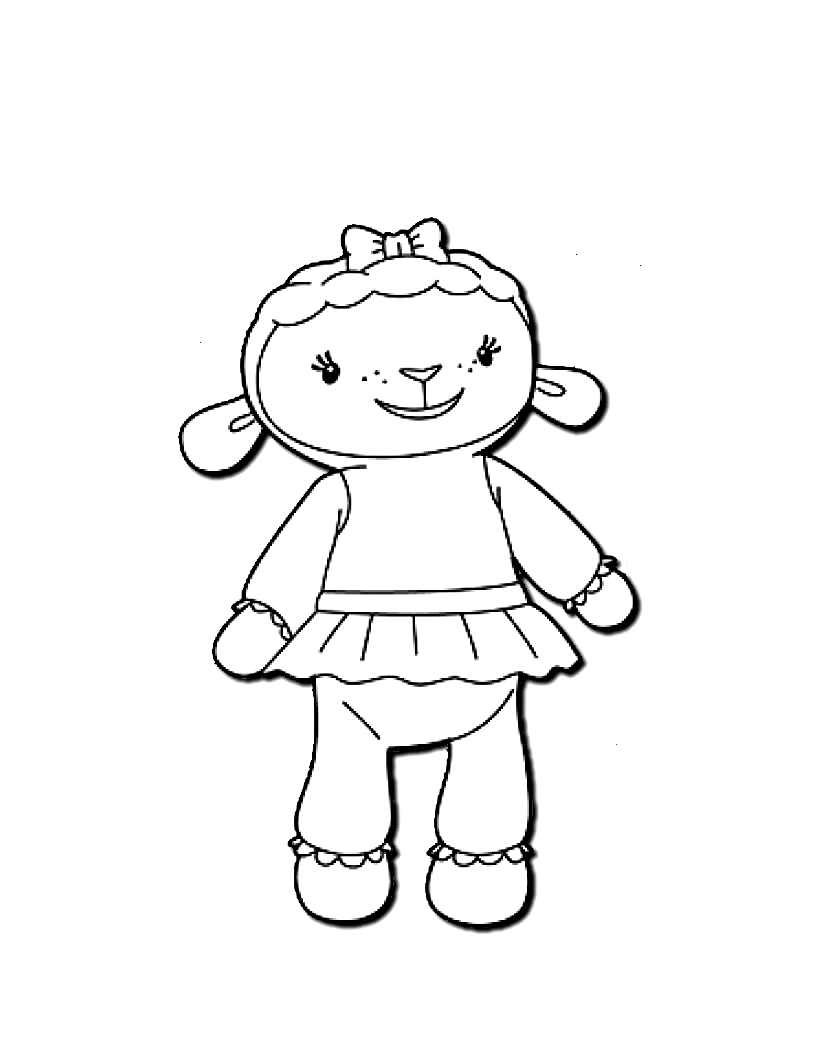 Printable coloring pages of doctor teddy disney for kids