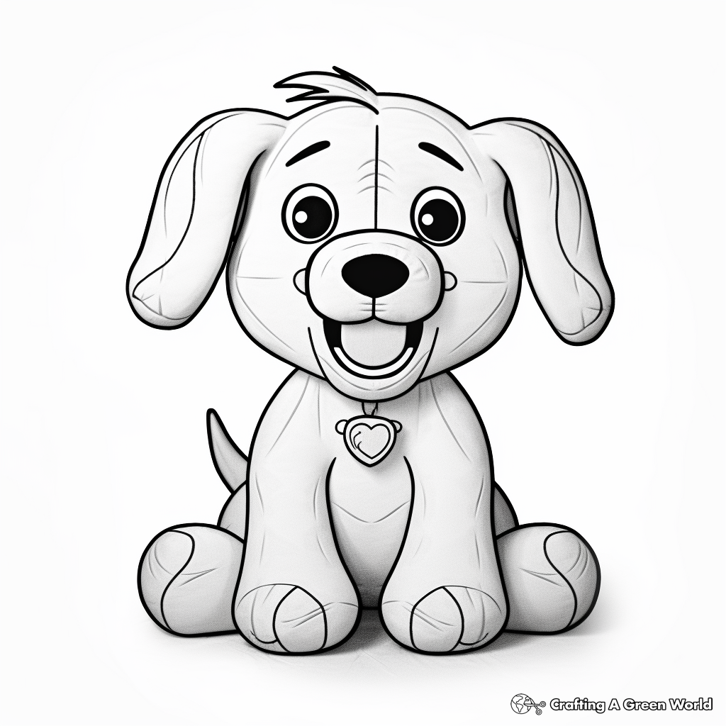 Dog toy coloring pages