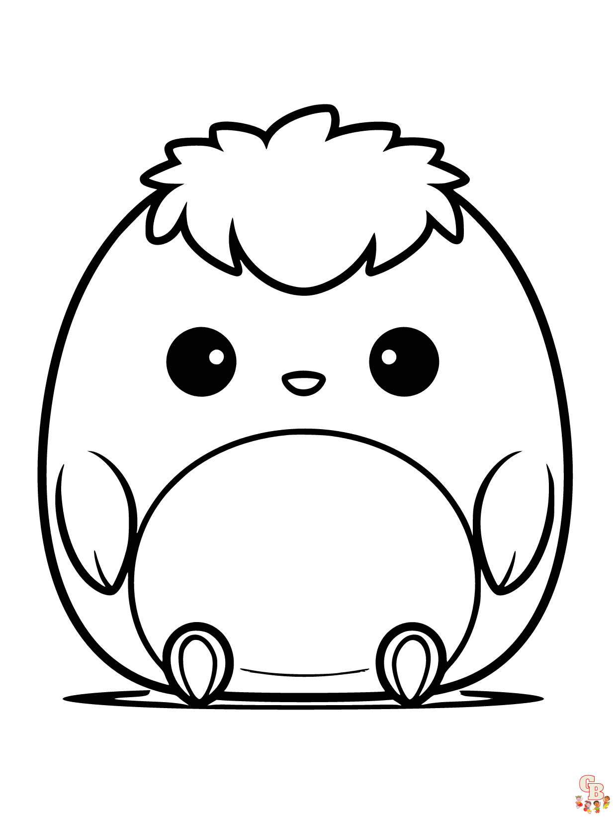 Squishmallows coloring pages for kids free printable sheets