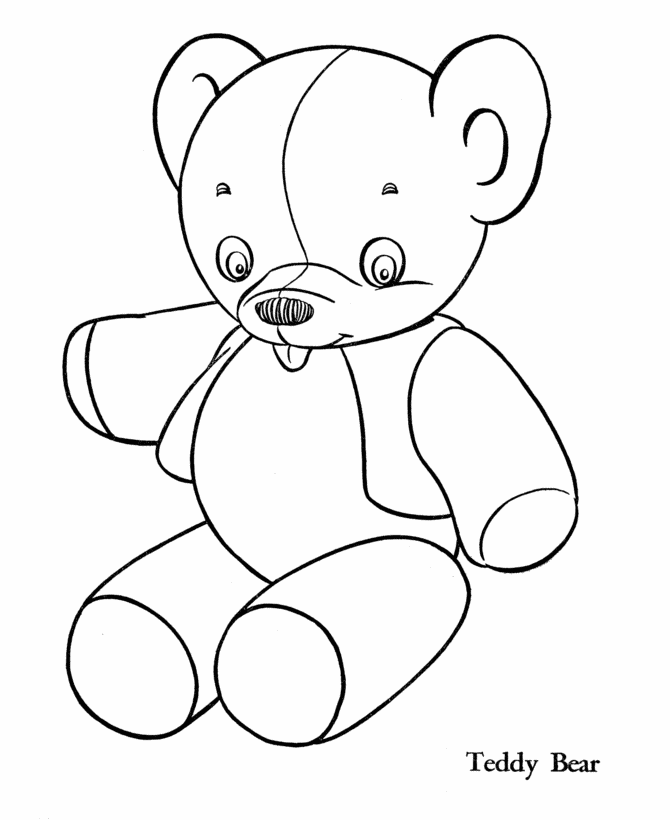 Stuffed animal coloring pages