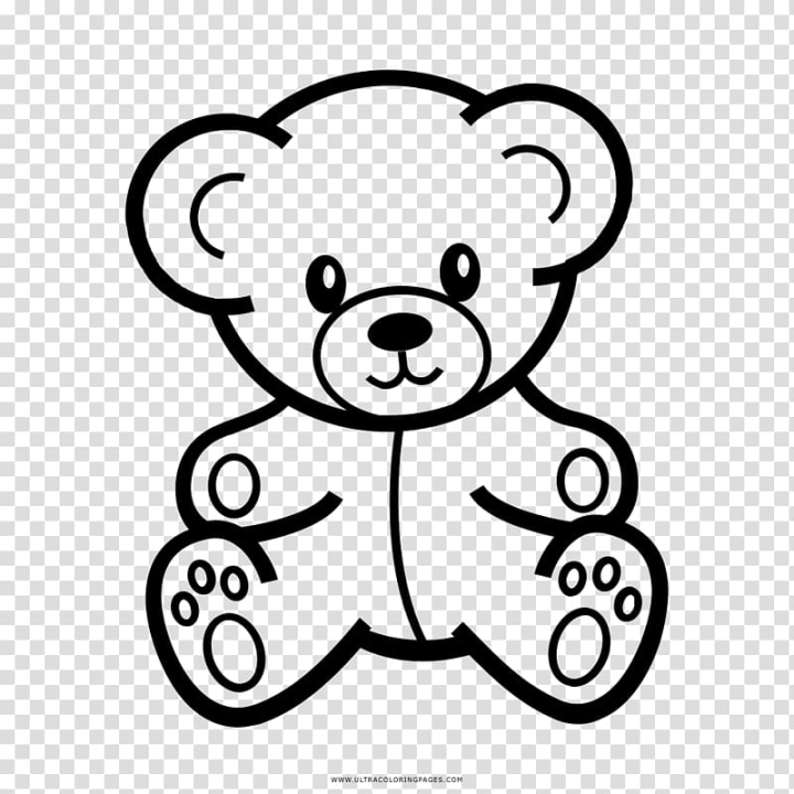 Free teddy bear stuffed animals cuddly toys drawing plush color pages transparent background png clipart