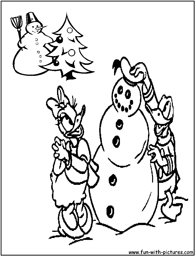 Disney christmas coloring pages