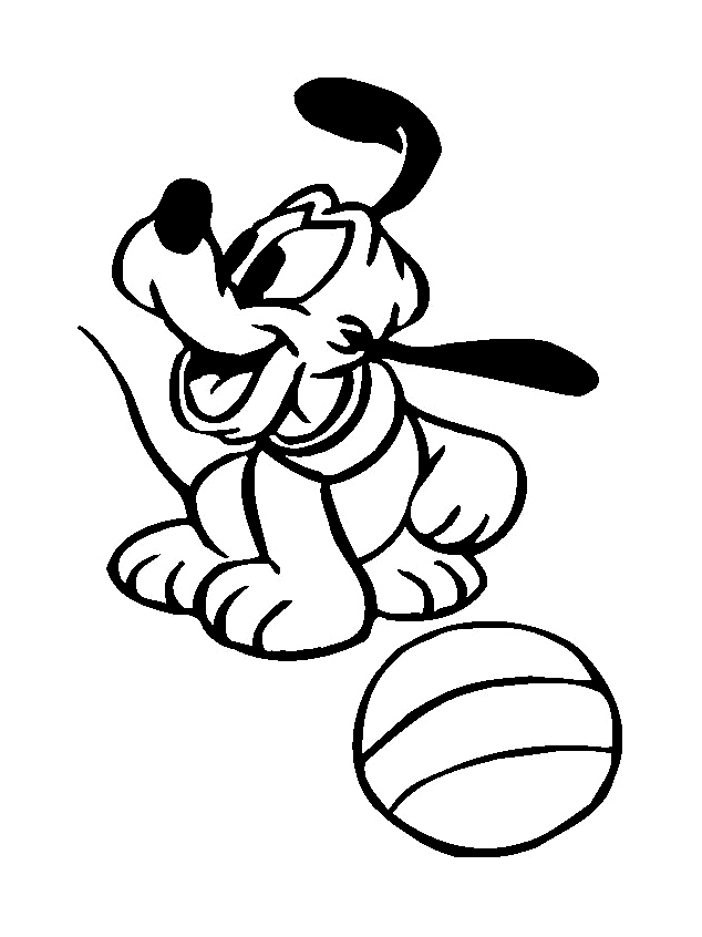 Free pluto drawing to print and color