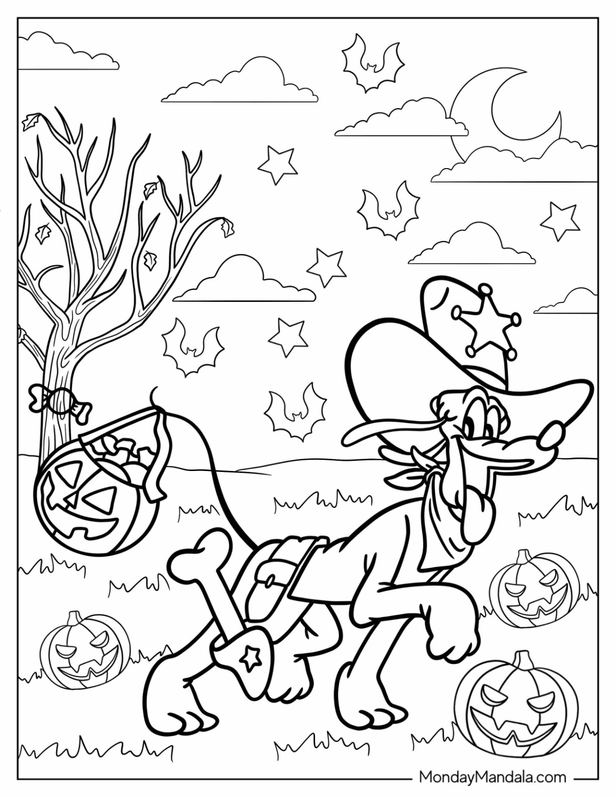 Pluto coloring pages free pdf printables