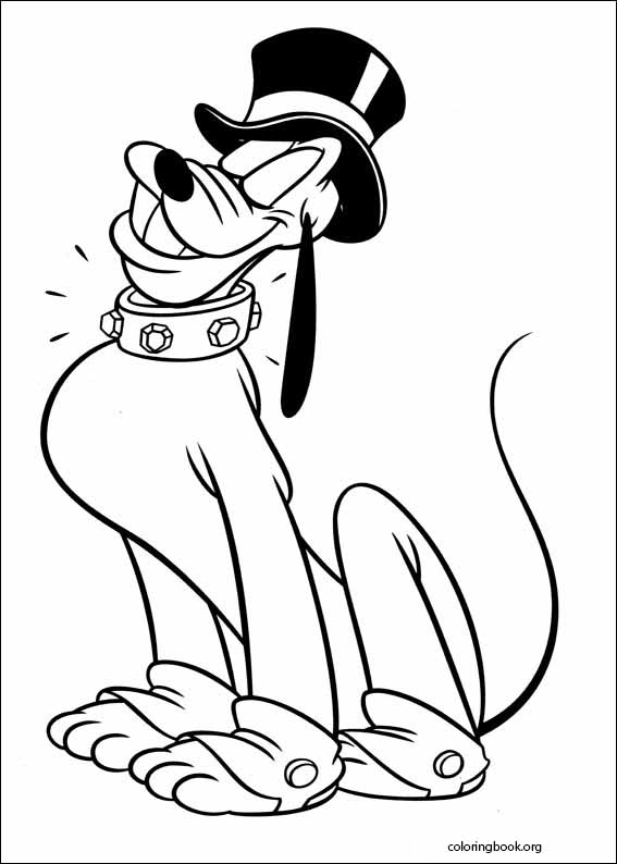 Pluto coloring page