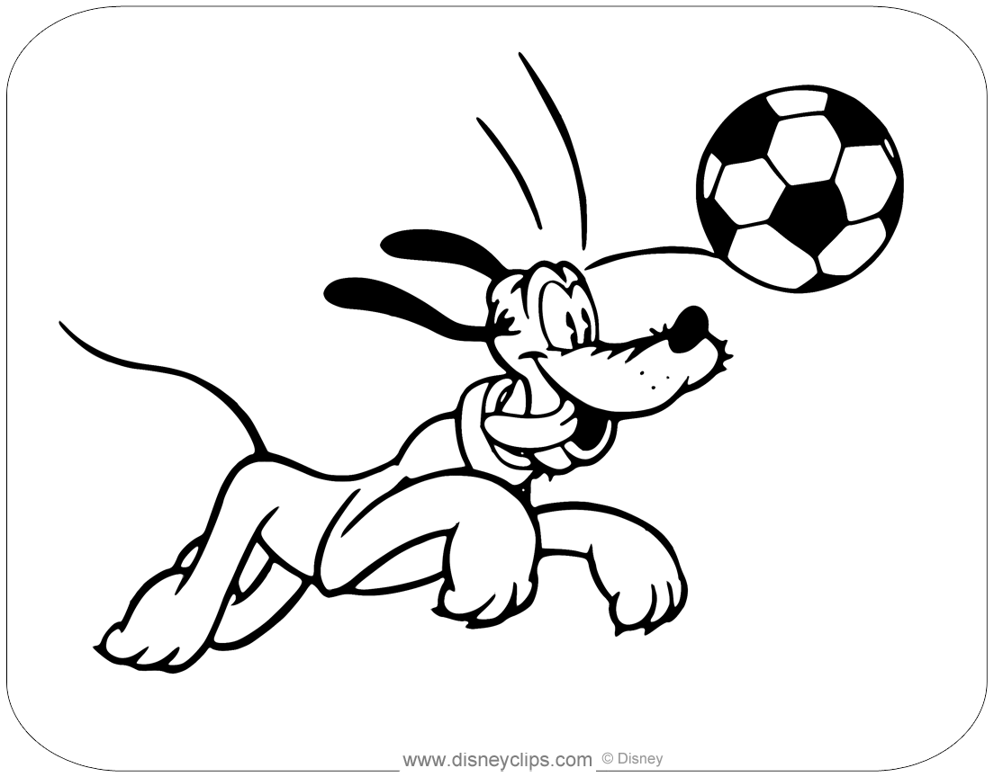 Printable pluto coloring pages