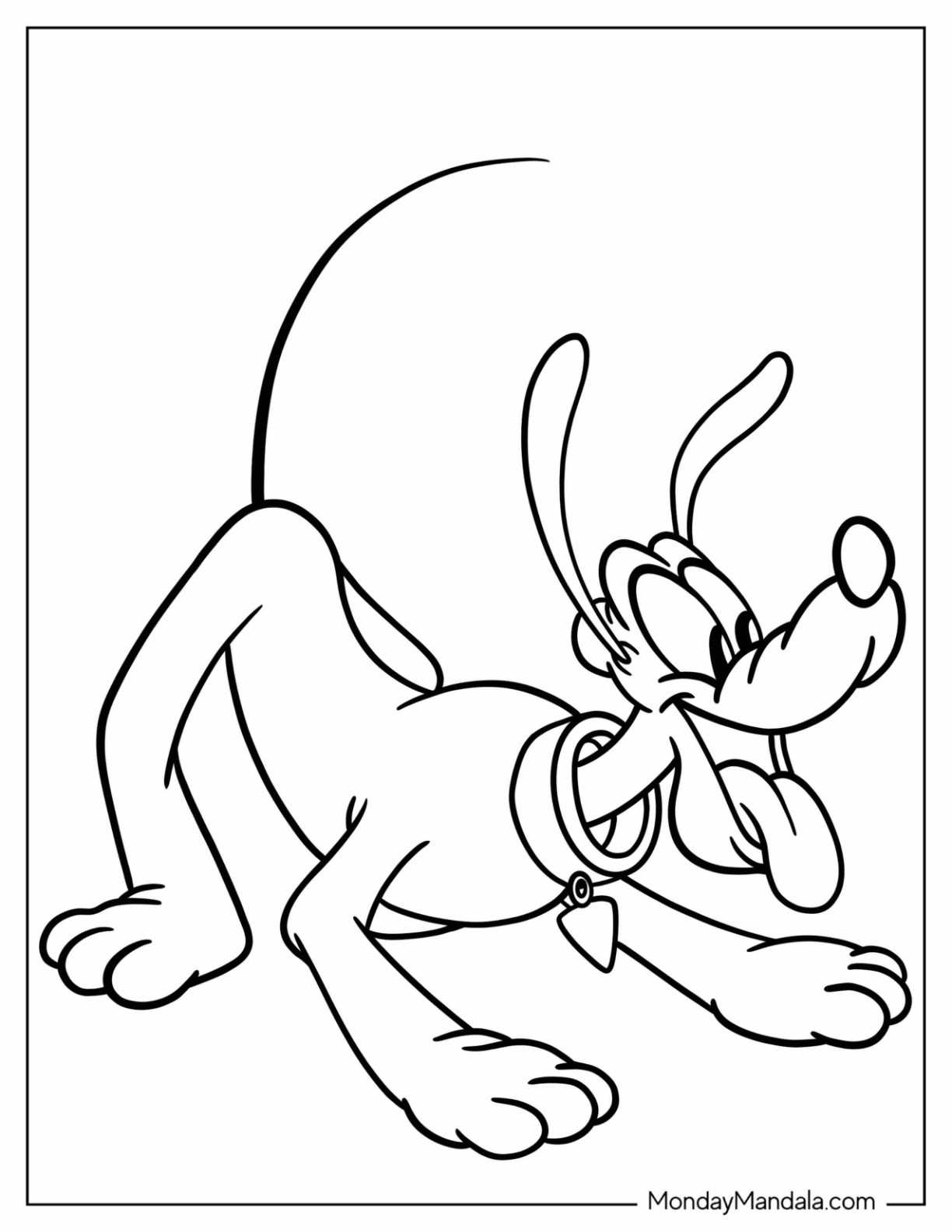 Pluto coloring pages free pdf printables