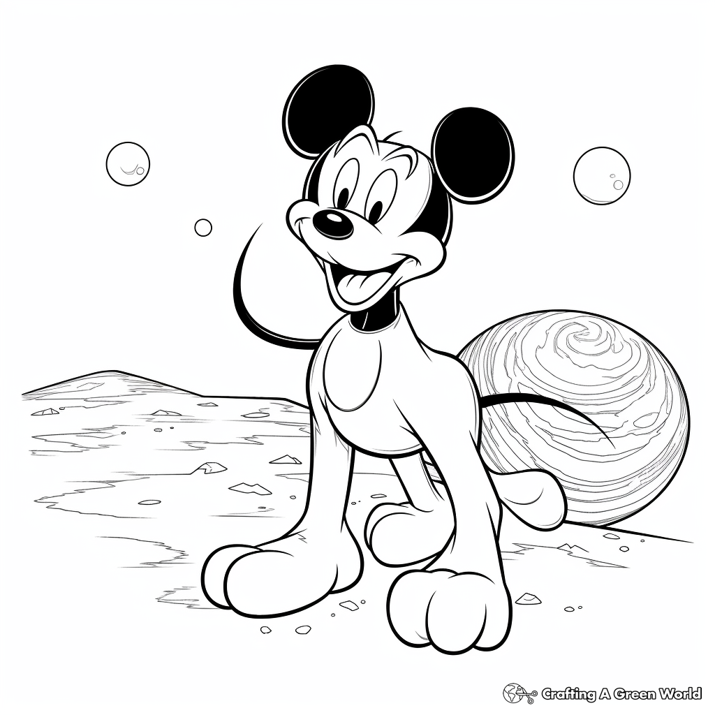 Pluto coloring pages