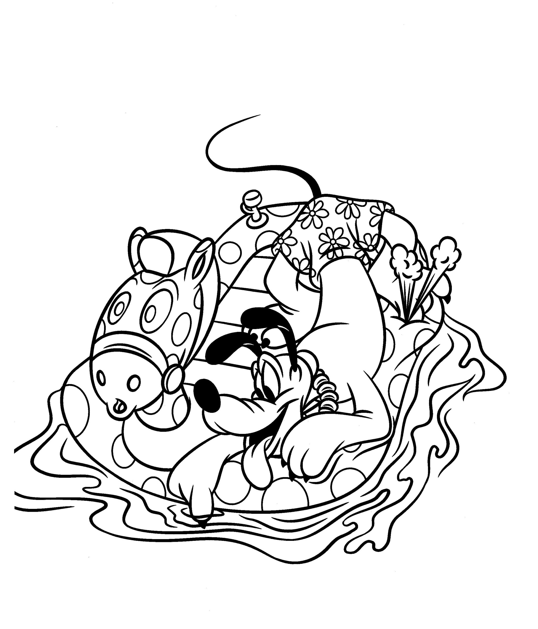 Disney coloring pages â pluto blizzard beach â the disney nerds podcast