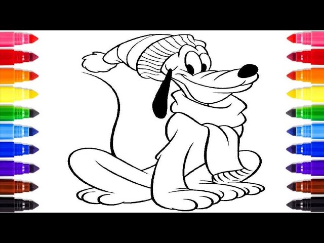 Charing pluto coloring pages fun and relaxing diy art for kids