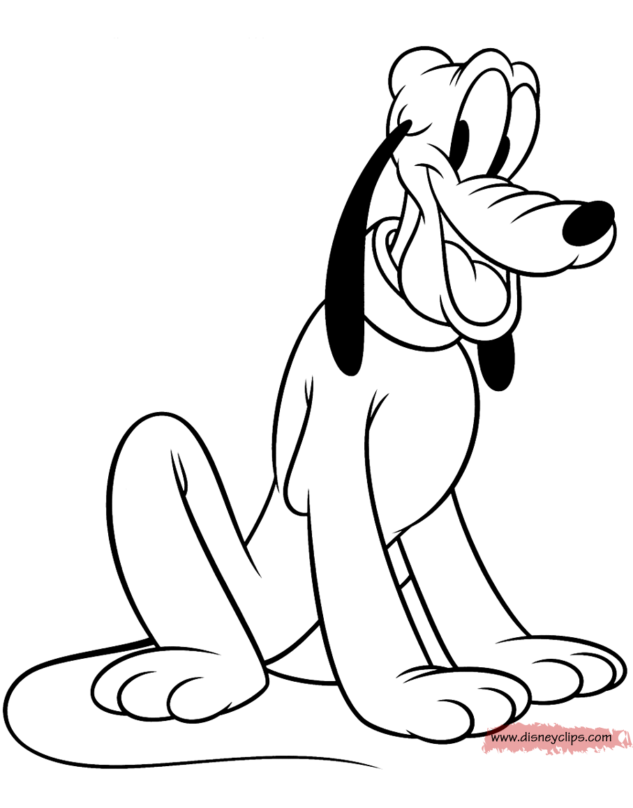 Pluto coloring pages