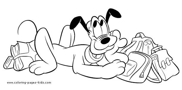 Various disney character coloring pages