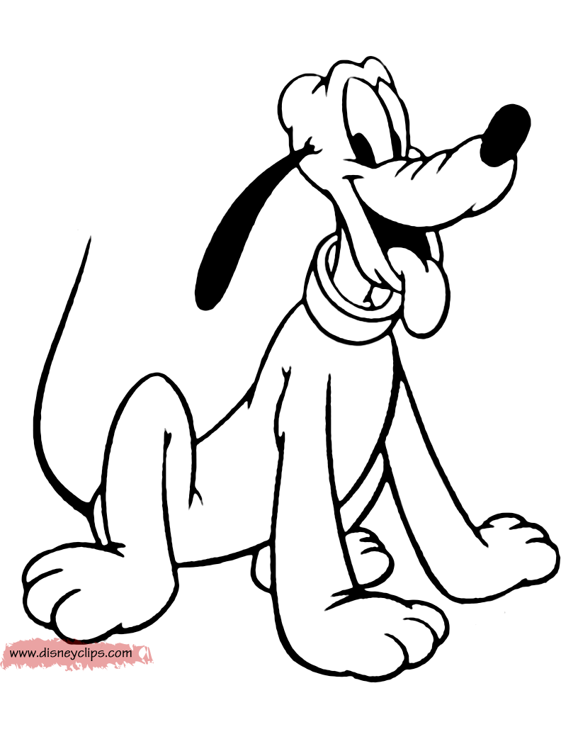 Pluto coloring pages