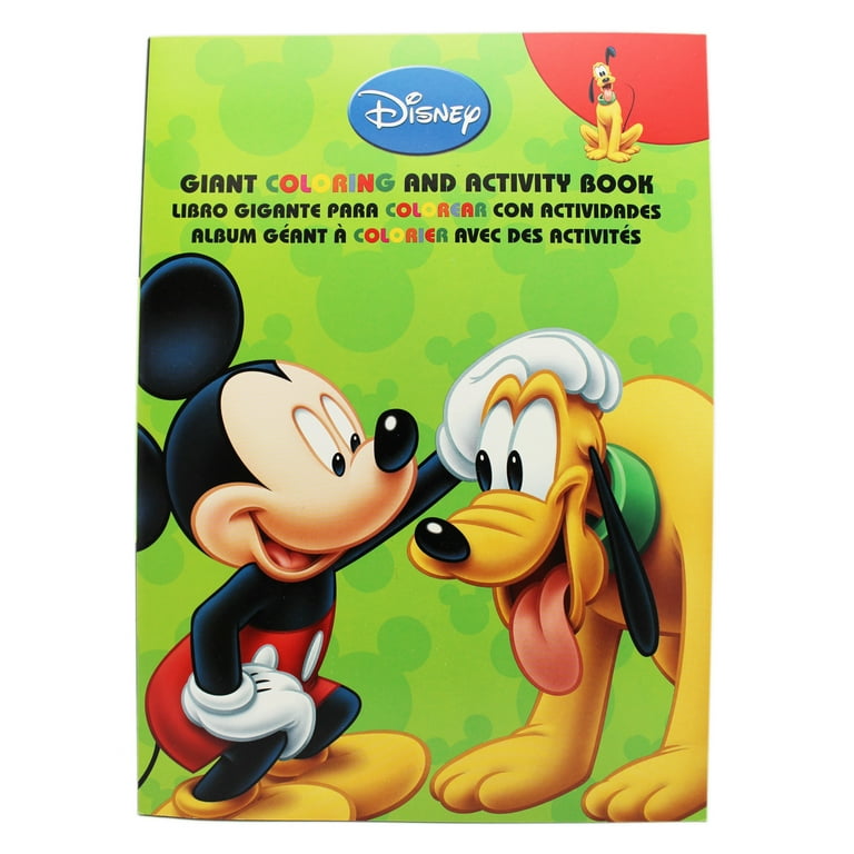 Disneys mickey mouse and pluto coloring and activity book green cover