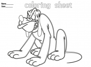 Angry pluto coloring pages