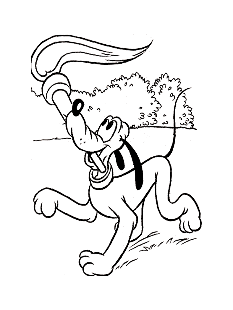 Pluto coloring pages for kids