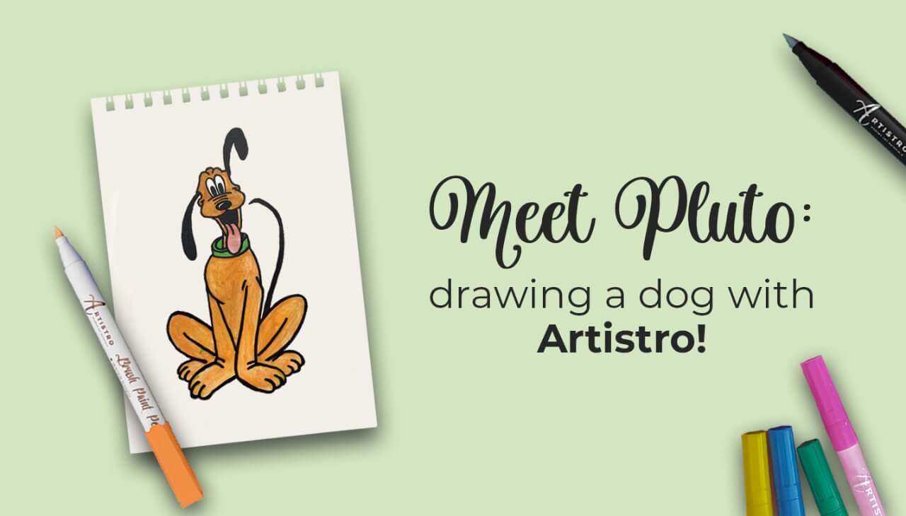 How to draw pluto pluto drawing easy dog sketch step by step