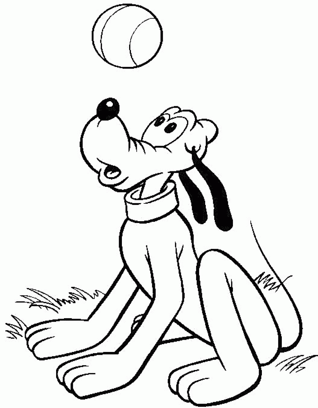 Free printable pluto coloring pages for kids