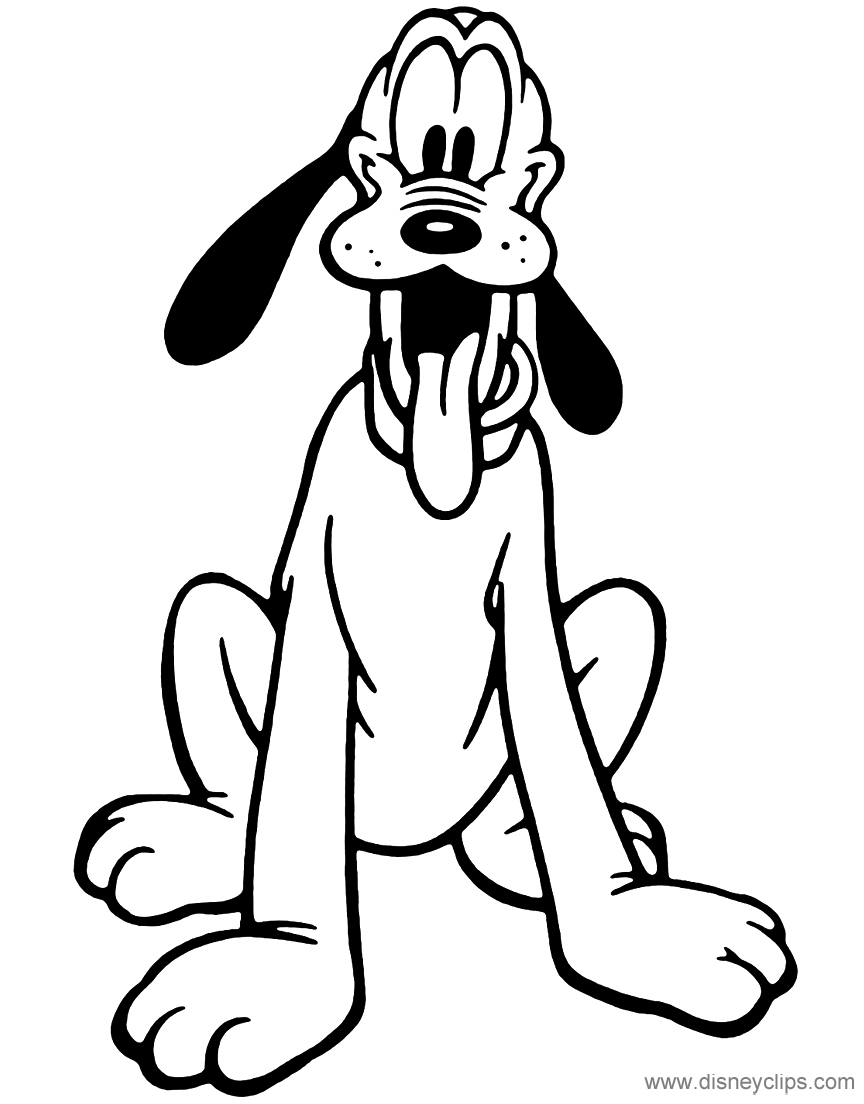 Pluto coloring pages