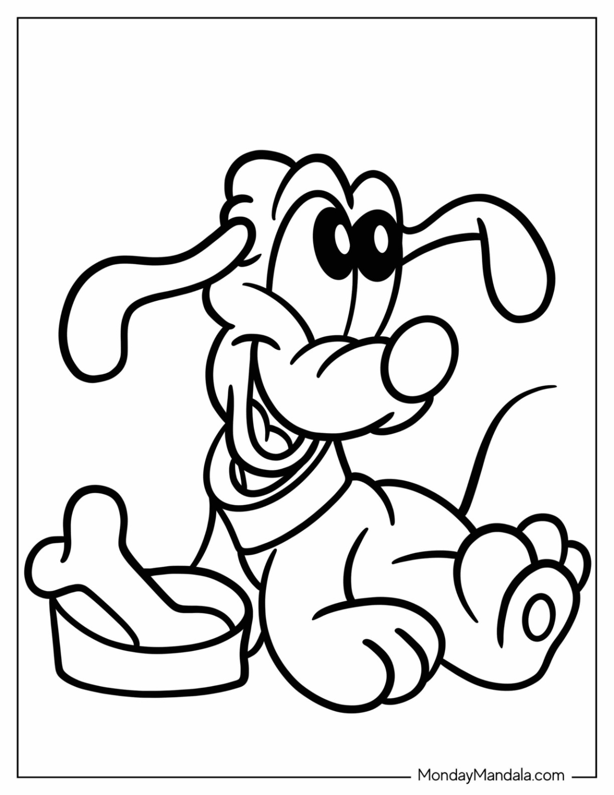 Pluto coloring pages free pdf printables