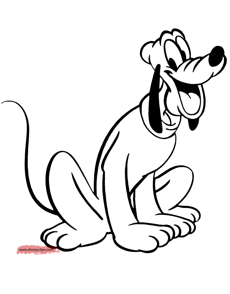 Pluto coloring pages