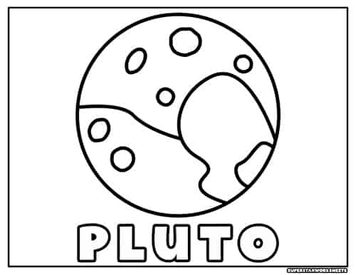 Planets coloring pages