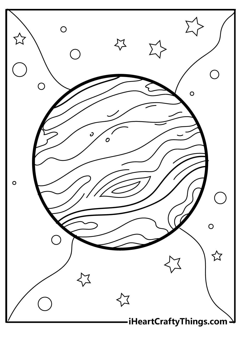 Planets coloring pages free printables