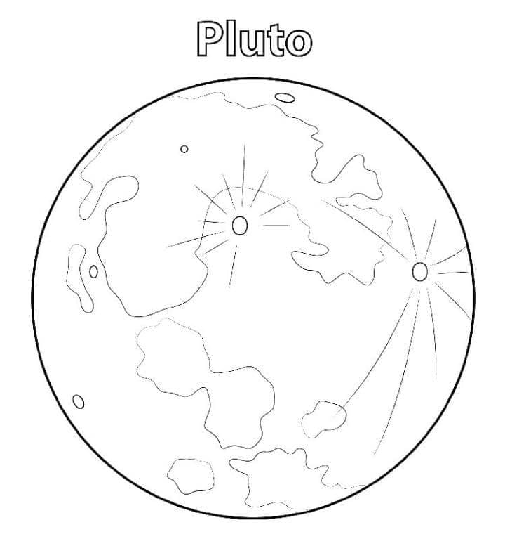 Pluto coloring page