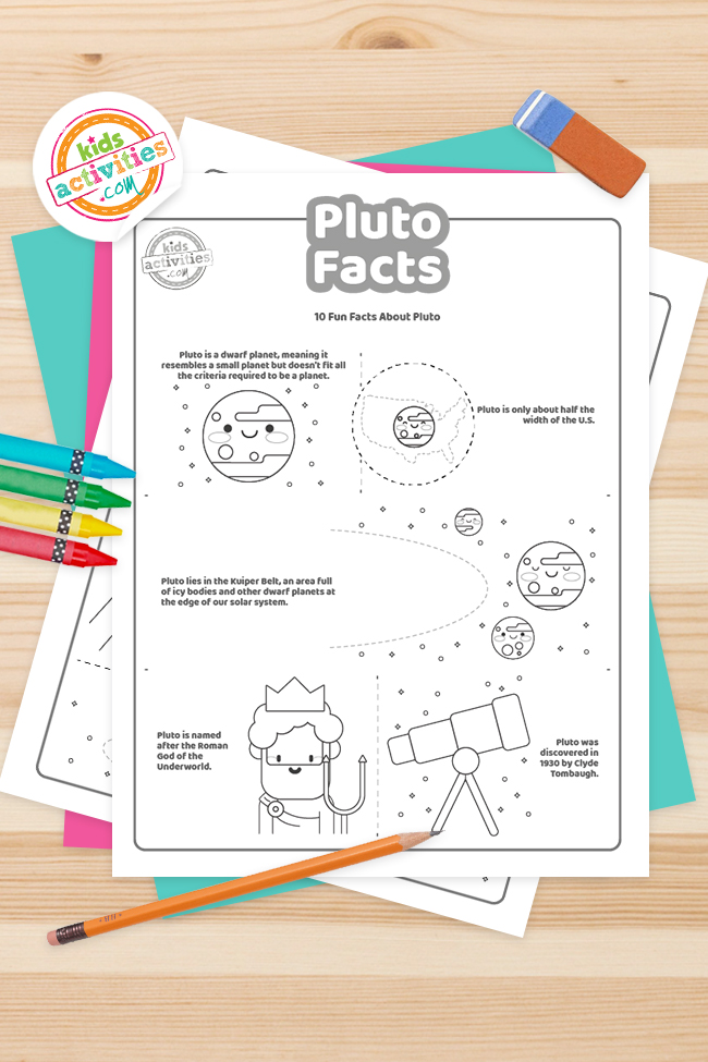 Fun pluto facts for kids to print and learn kids activities blog