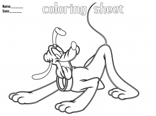 Coloring pages pluto