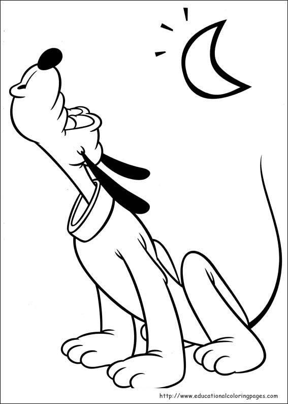 Pluto coloring pages