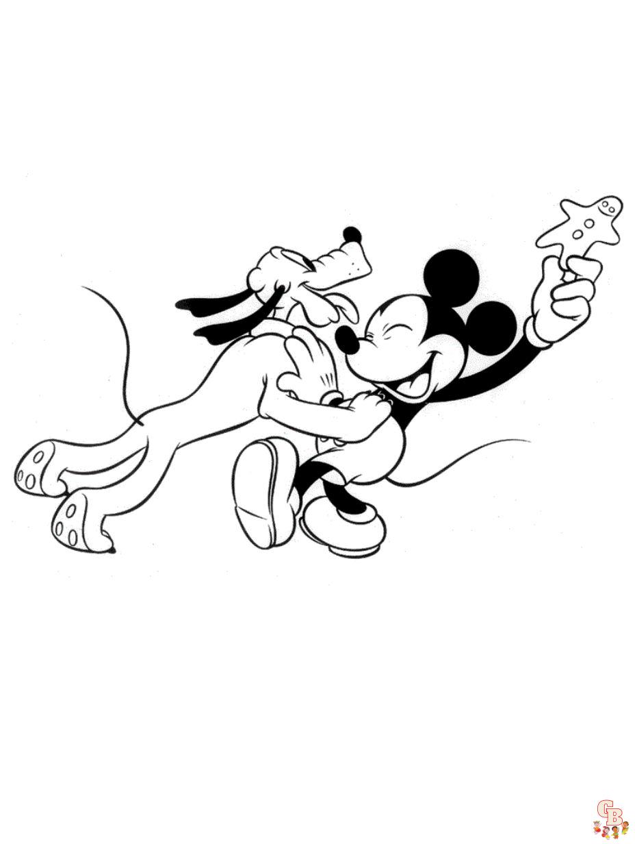 Free mickey mouse coloring pages for kids