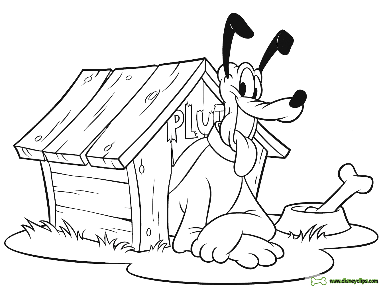 Pluto coloring pages