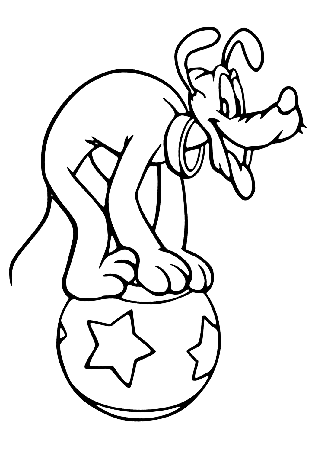 Free printable pluto funny coloring page for adults and kids